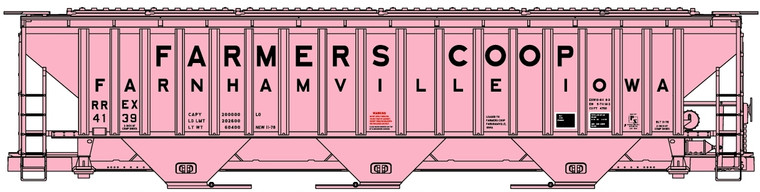 Accurail - HO PS Cvd Hopper Farmers Co-Op - 81272