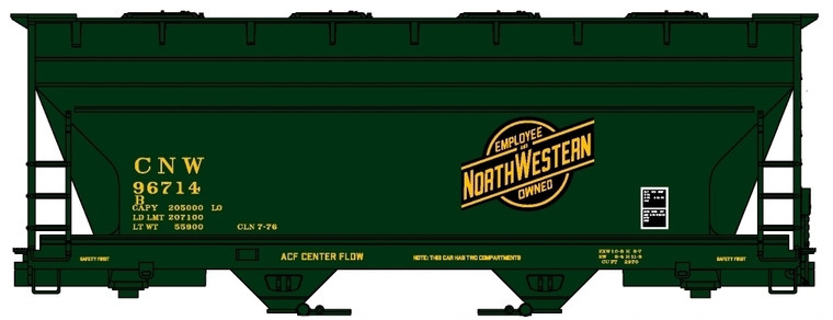 Accurail - Ho 2bay ACF Cvd Hopper C&NW - 81321