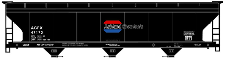 Accurail - HO ACF Cvd Hopper Ashland Chemical - 2114