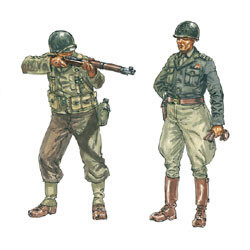 Italeri Model Kits - Wwii American Infantry 1:72 - 6120