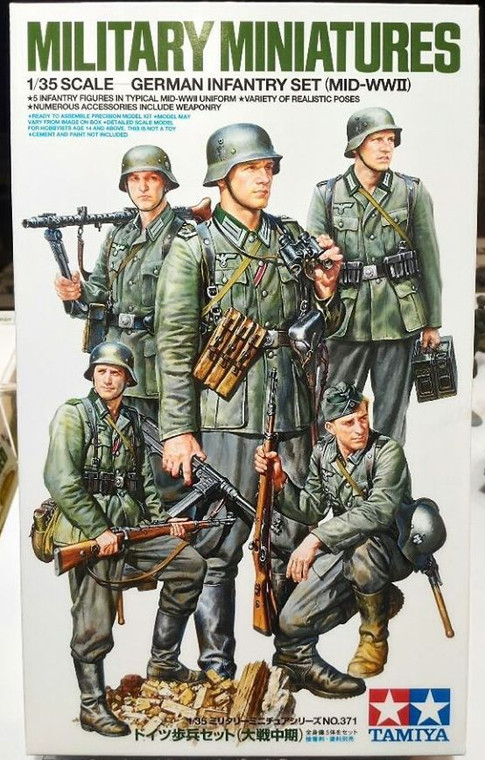 Tamiya Paint - Hobby Kits - German Infantry Set Mid-WWII 1:35 - 35371