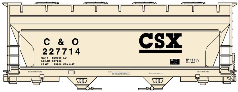 Accurail - Ho 2-Bay Cvd Hopper - 81341