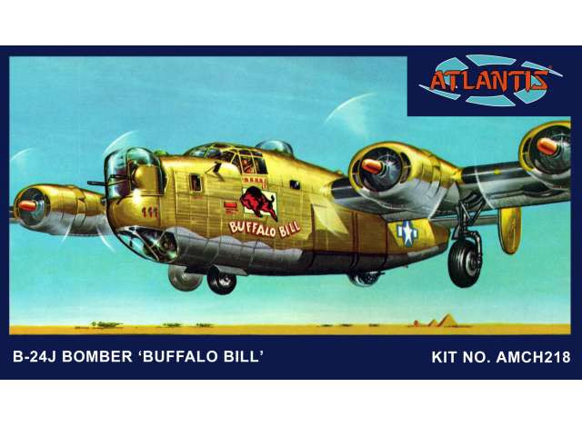 Atlantis Models - B-24J Bomber Buffalo Bill 1:92 - 218