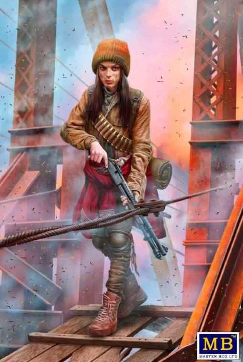 Master Box Limited - Post-Apocalyptic: Splinter Female 1:24 - 24075