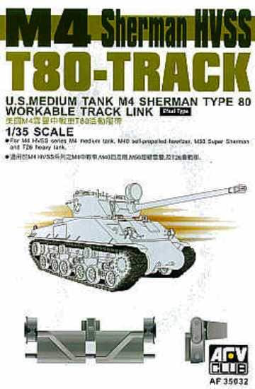 AFV Club - M-4 Sherman T80 Track Links 35 - AF35032