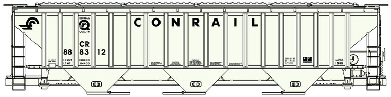 Accurail - Ho PS Cvd Hopper CON - 6543