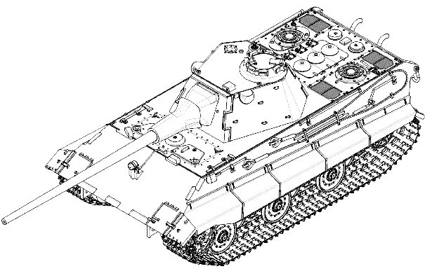 Trumpeter Models - Grmn E50 StandardpnZr Tank :72 - 7123