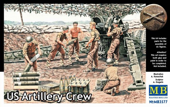 Master Box Limited - Us Artillery Crew 1:35 - 3577
