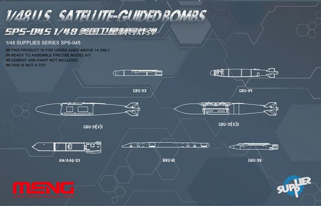 Meng Models - U.S Satelite-Guided Bombs 1:48 - SPS045