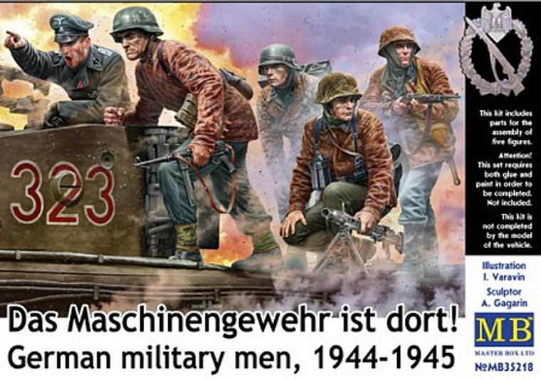 Master Box Limited - German Military Men 1944-45 5 figs 1:35 - 35218 Master Box Limited - German Military Men 1944-45 5 figs 1:35 - 35218