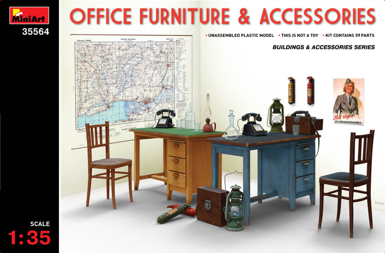 Mini Art Models - Office Furniture & Access 1:35 - 35564