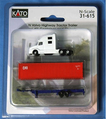 Kato - N Volvo Vn780 W/40' Containr - 31615
