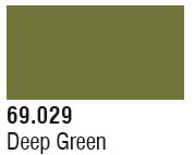 Vallejo Acrylic Paints - Deep Green 17ml 6p - 69029