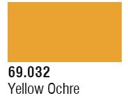 Vallejo Acrylic Paints - Yellow Ochre 17ml 6p - 69032