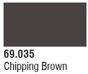 Vallejo Acrylic Paints - Chipping Brown 17ml 6p - 69035