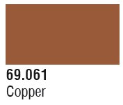 Vallejo Acrylic Paints - Copper 17ml 6p - 69061