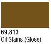 Vallejo Acrylic Paints - Oil Stains(Gloss)17ml 6p - 69813
