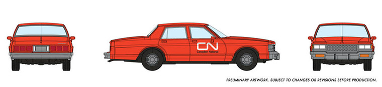 Rapido Trains - Ho'80 Impala CN Maintenance Sedan - 800014