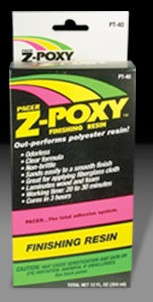 Pacer Glues - Z-Poxy Epoxy Finish Resin 12oz - 40