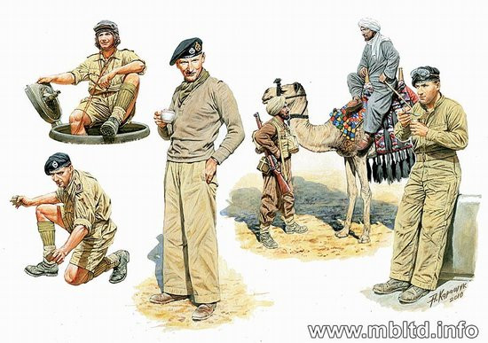 Master Box Limited - British Troops No Africa 1:32 - 3564