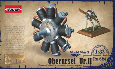 Roden Model Aircrafts - Oberursel Ur.Ii Engine 1:32 - 624