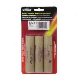 Estes Rockets - E12-8 E Engine *Ups Only* 3Pk - 1694