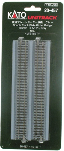 Kato - N Dbl Track Girder Bridge Gry - 20457