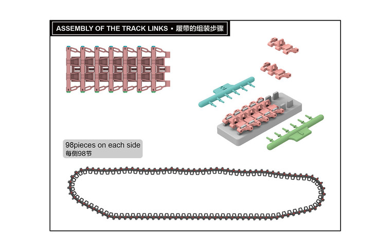 Ryefield Models - Workable Track Links Pz.II/IV 1:35 - 5047
