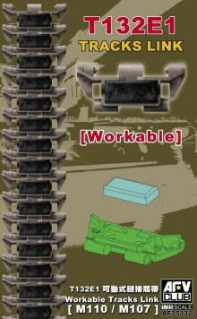 AFV Club - T132EA Workabl Track Link M110/M107 1:35 - AF35332