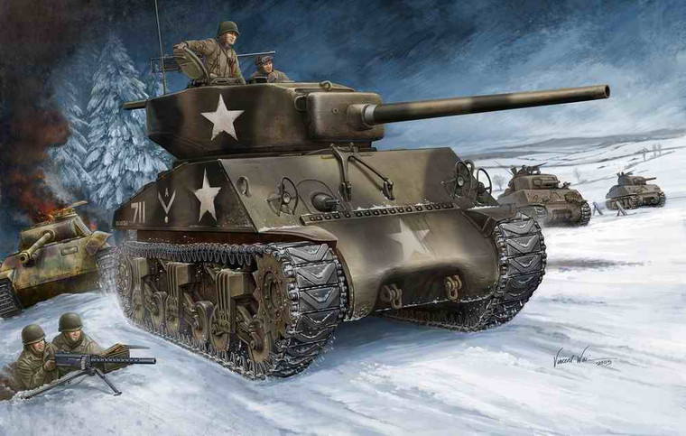 Hobby Boss Models - M4A3 76W Sherman 1:48 - 84805