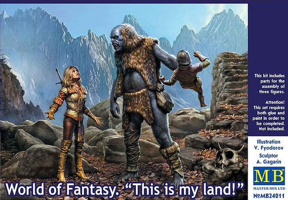 Master Box Limited - Warrior & Giant w/Gnome 1:24 - 24011