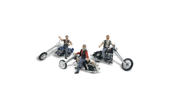 Woodland Scenics - Ho Autoscenes Bad Boy Bikers - 5554
