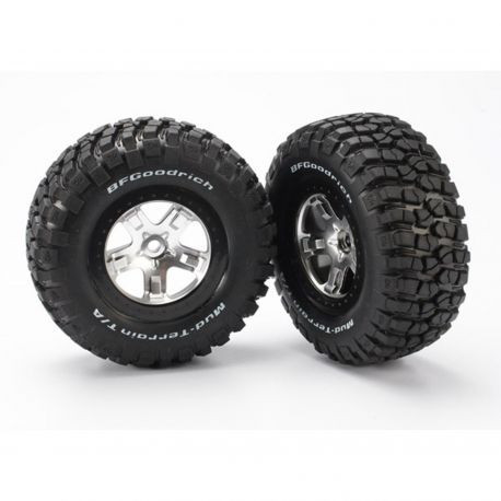 Traxxas R-C - Tires & Wheels/ assy, glued(2) - 5878