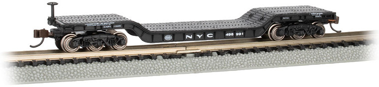 Bachmann - N 52' Dep Flatcar NYC 498991 w/NO LOAD - 71390