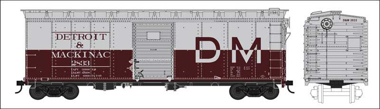 Bowser - HO 40' Boxcars D&M 2833 RTR - 42709