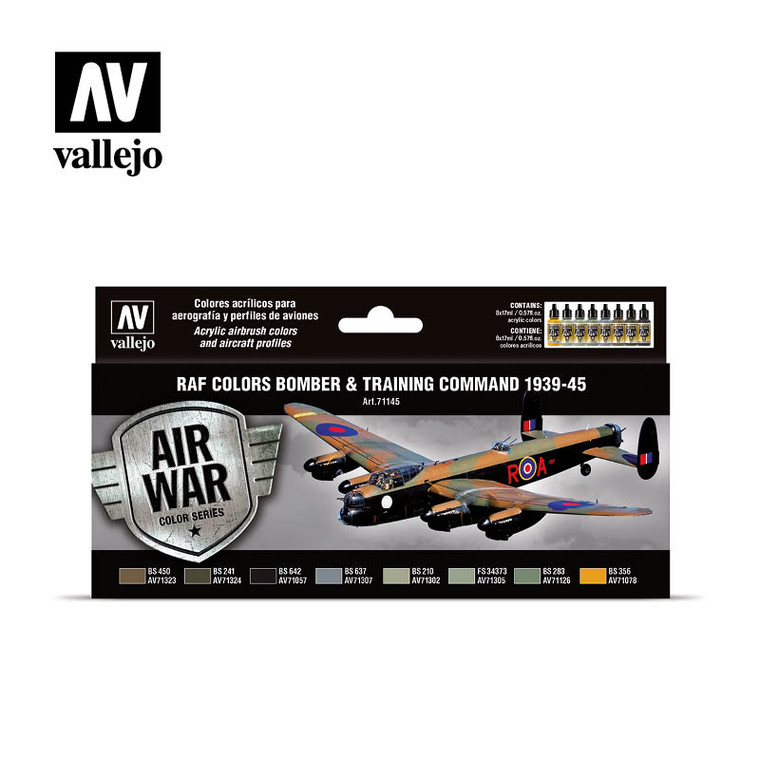Vallejo Acrylic Paints - Raf & Faa Bomber Air Command - 71145