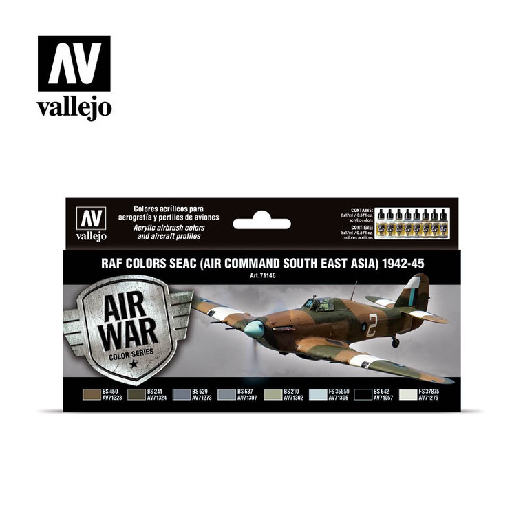 Vallejo Acrylic Paints - Raf & Faa Seac 1942-45 Set - 71146