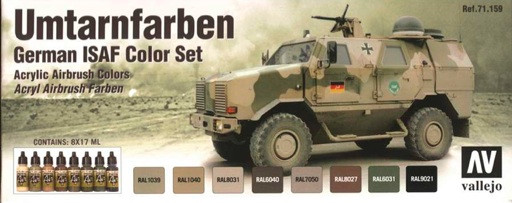 Vallejo Acrylic Paints - German Isaf Color Set - 71159