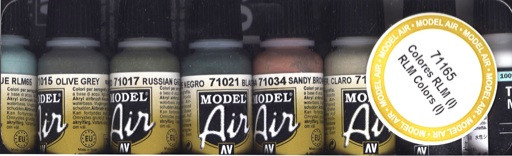Vallejo Acrylic Paints - Rlm I Model Air Set - 71165