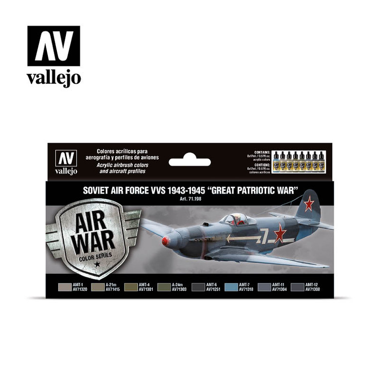 Vallejo Acrylic Paints - Mod Air Soviet Air Force '43-5 - 71198