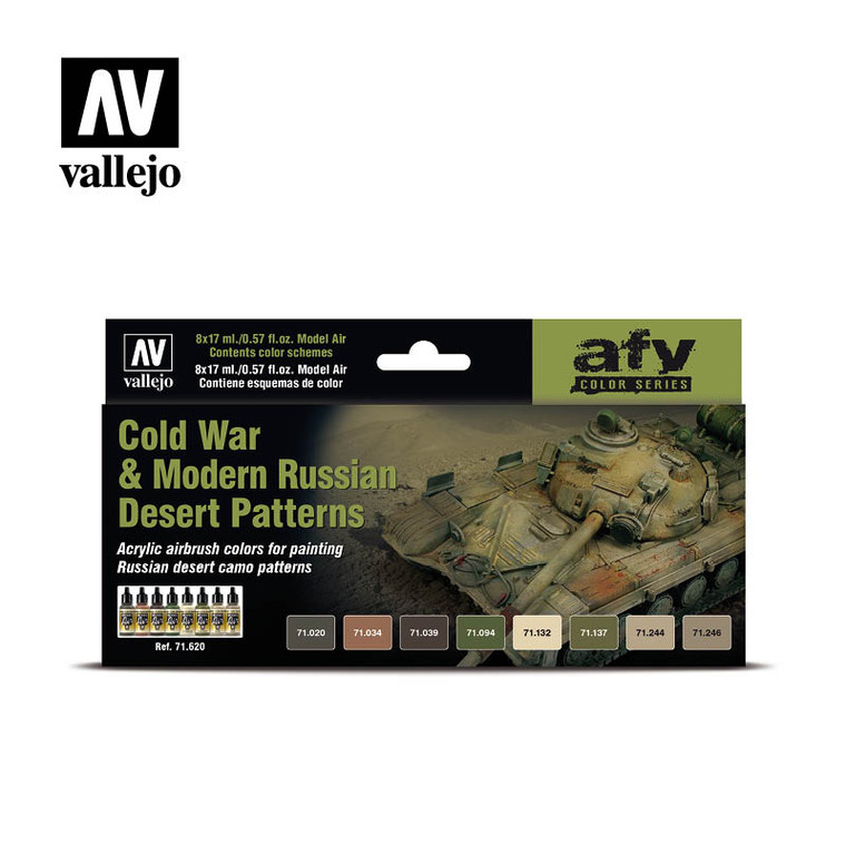 Vallejo Acrylic Paints - Mod Air Cold War + Modern Russian Set - 71620