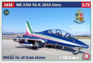 Italeri Model Kits - MB339A PAN2018 LiveryArcrft:72 - 1418
