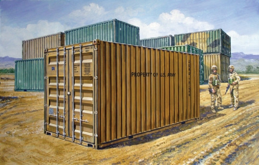 Italeri Model Kits - 20' Military Container 1:35 - 6516