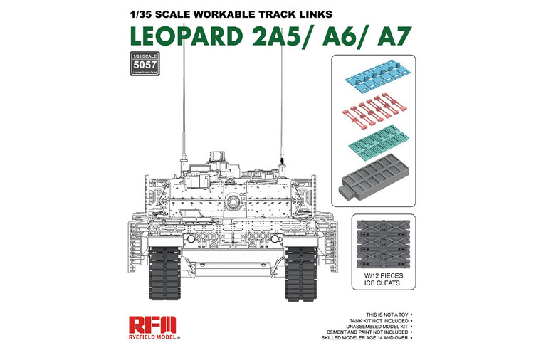 Ryefield Models - Workable Track Links Leopard 2A%/A6/A7 - 5057