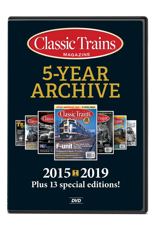 Kalmbach Publishng - Classic Trains 5 Year Archive '15-'19DVD - 15359
