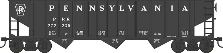 Bowser - Ho 70t 13p Triple Hopper PRR H37B 272213 - 42945