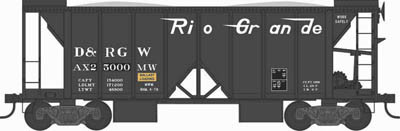 Bowser - Ho 70t 2Bay Ballast Hopper D&RGW 25000 - 43104
