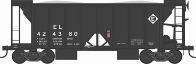 Bowser - Ho 70t 2Bay Ballast Hopper Erie 424388 - 43109
