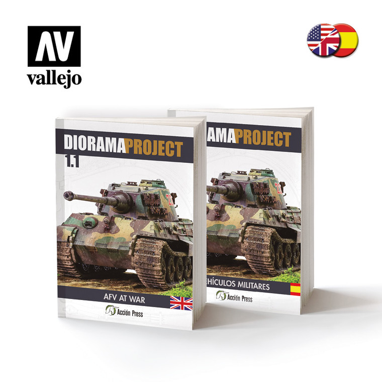 Vallejo Acrylic Paints - Book: Diorama Project 1.1 AFV at War - 75030 Vallejo Acrylic Paints - Book: Diorama Project 1.1 AFV at War - 75030