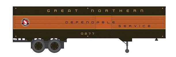 Rapido Trains - Ho 40'Fruehauf Flt-Side Vol Van GN #1 - 403040